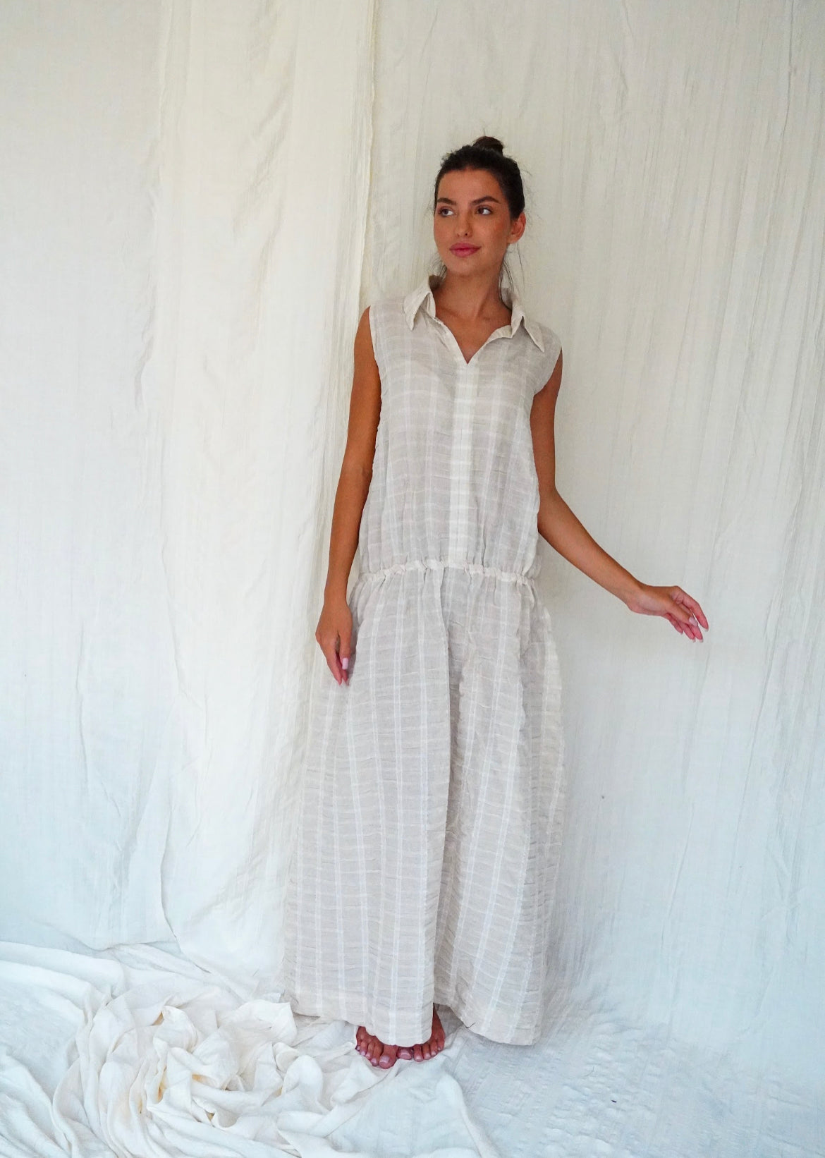 Summer beige dress - SF232