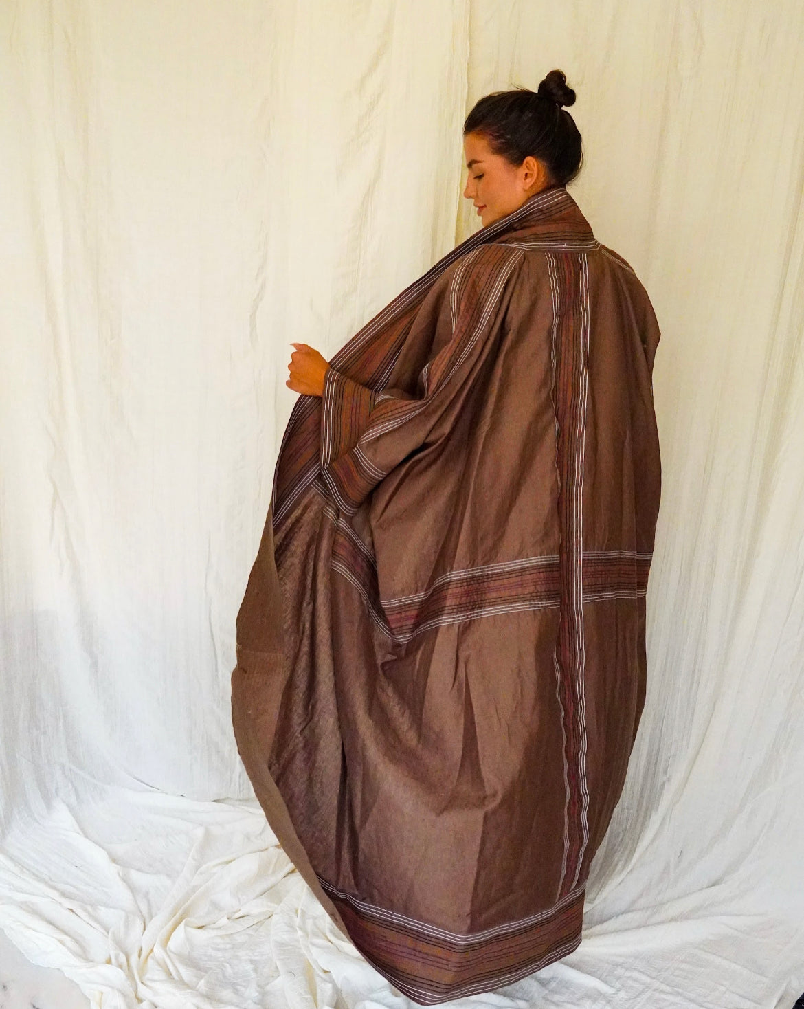 Summer brown abaya - SF2325