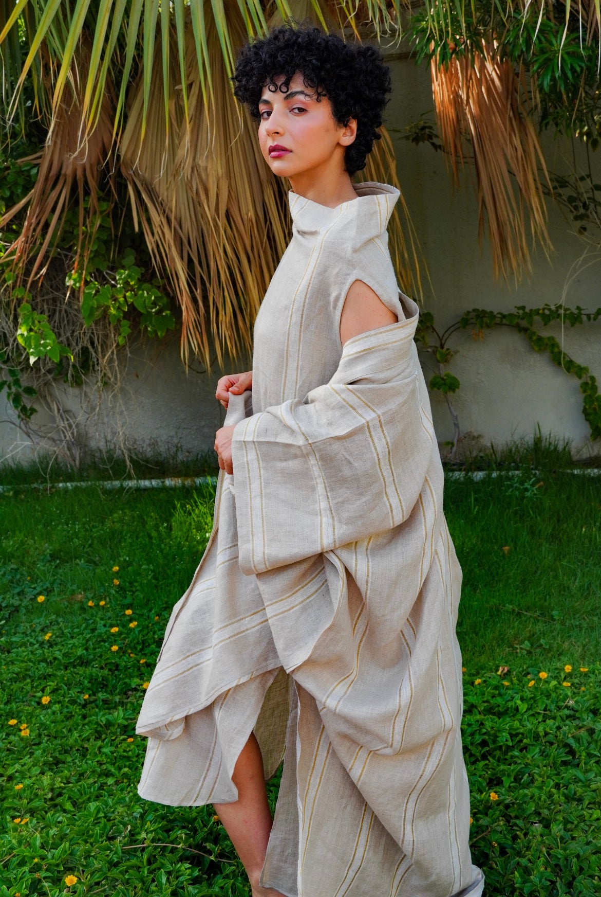 Summer beige abaya