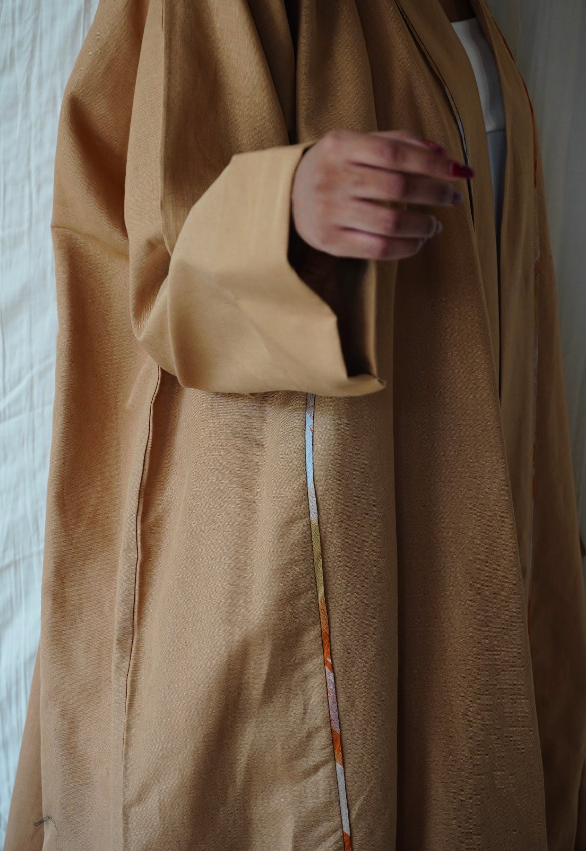 Light orange abaya - OL-6