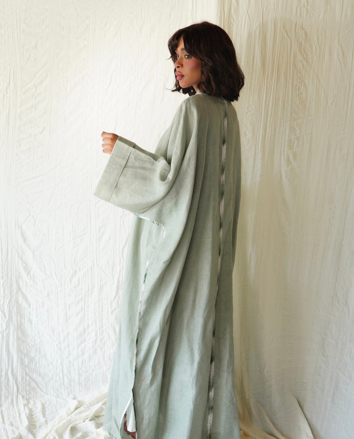 Lime green abaya - OL-15