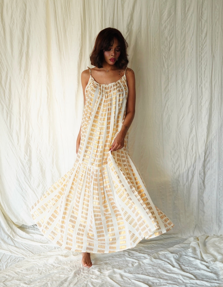 Gold full set abaya - OL-39