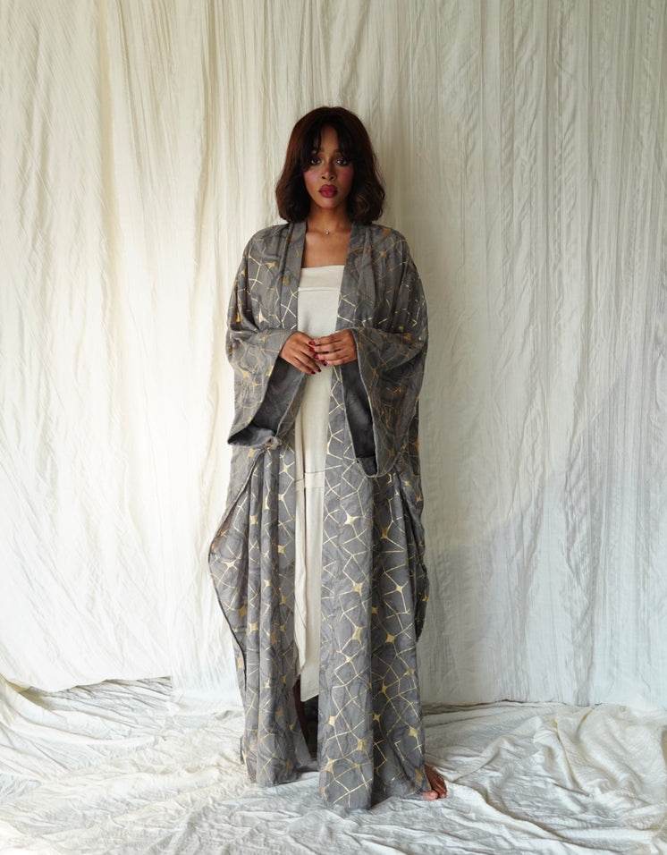 Summer washed silk abaya