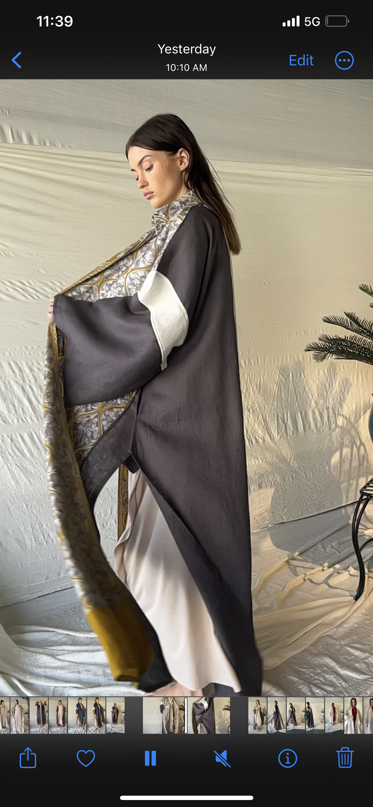 Gray Summer Abaya - SF2343