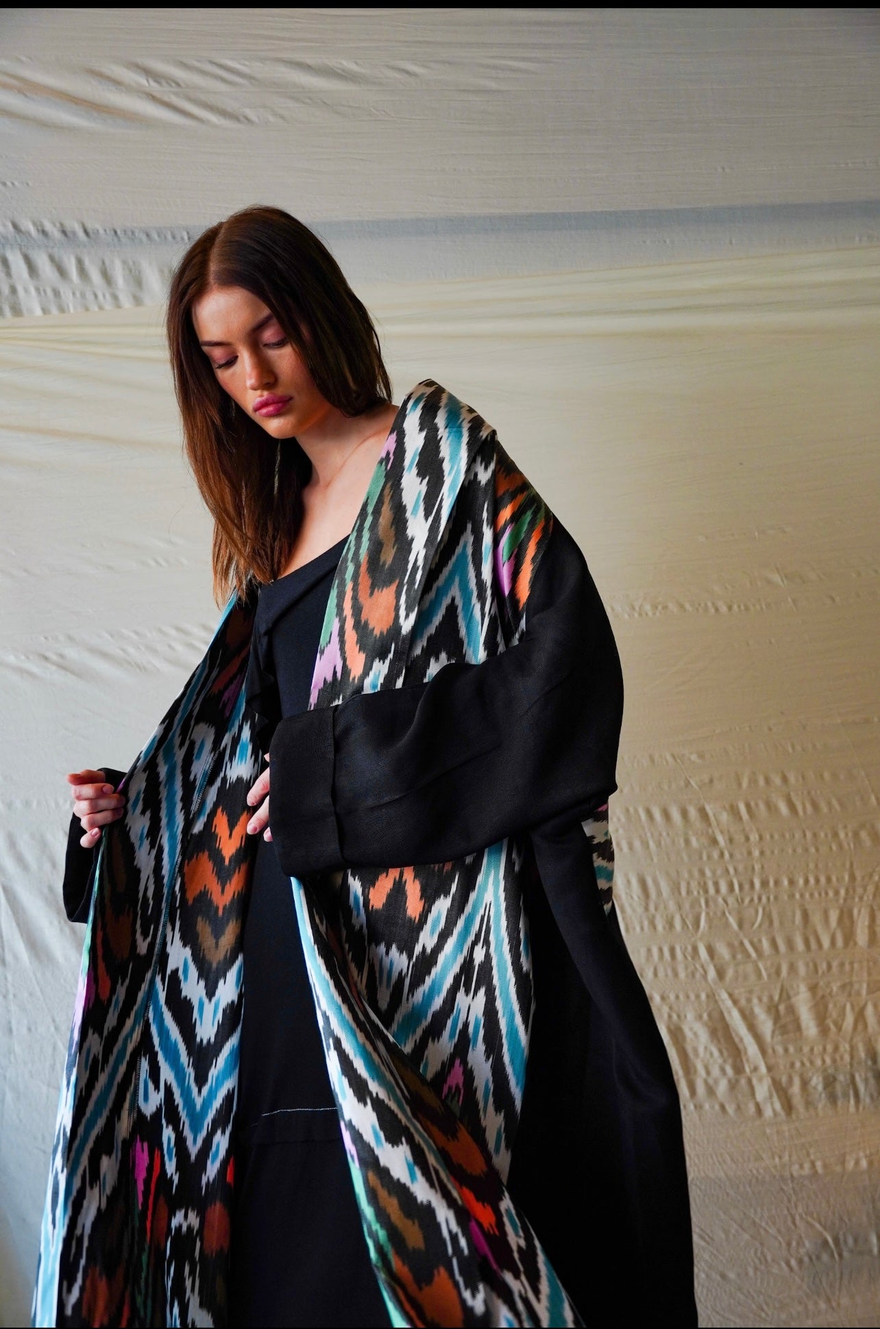 Blue & Black summer abaya