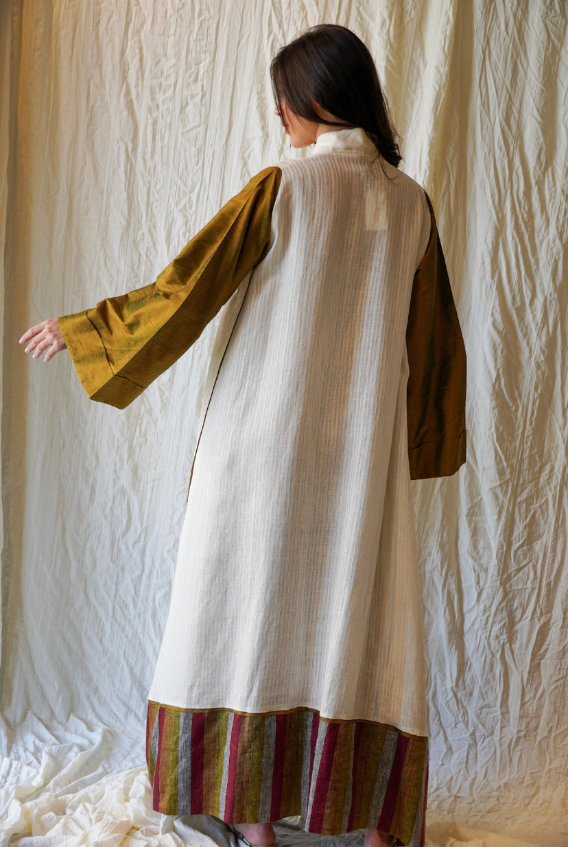 Summer creamy beige abaya